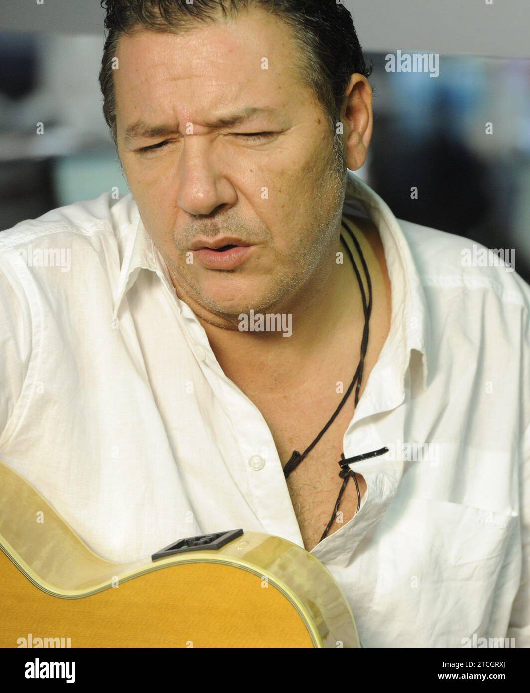 08/27/2013. Madrid. Spain. Abc. Interview Carlos Goñi. Photo of Saint