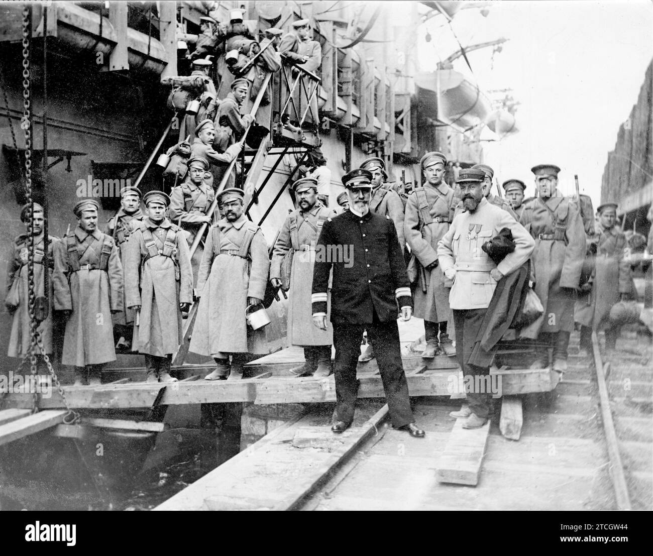 The russian troops Black and White Stock Photos & Images - Alamy