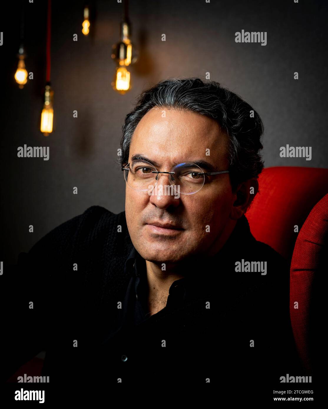 Madrid, 02/22/2021. Interview with the writer Juan Gabriel Vásquez who 