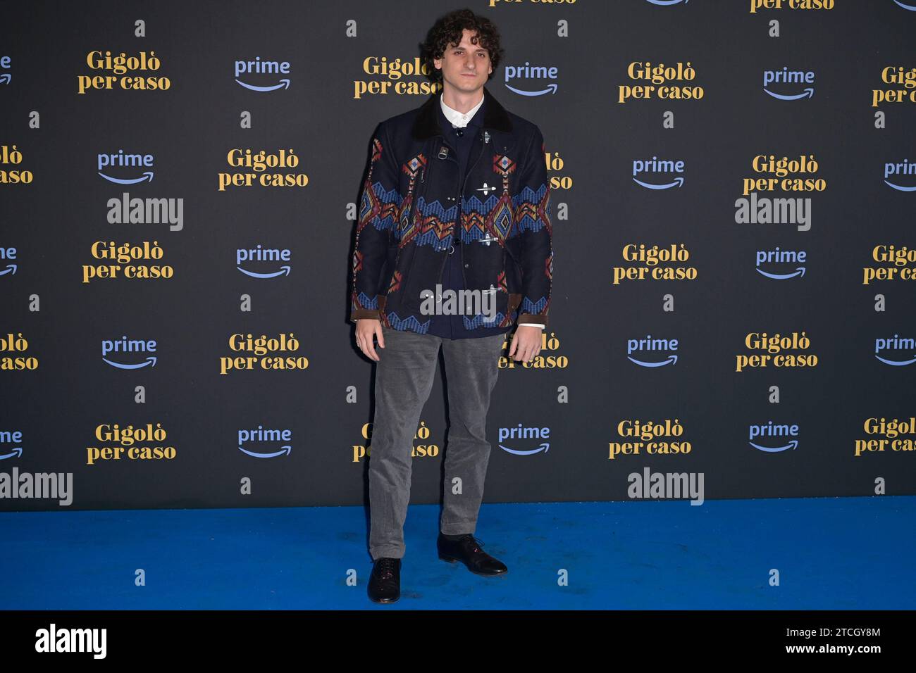 Rome, Italy. 12th Dec, 2023. Antonio Bannò attends the blu carpet of the Prime Video new series Gigolò per caso at Castello di Tor Crescenza. Credit: SOPA Images Limited/Alamy Live News Stock Photo