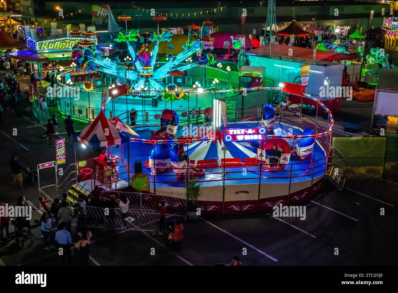 Phoenix Fair Rides Phoenix, AZ, USA - Oct 29, 2022: The Arizona State Fair Stock Photo - Alamy