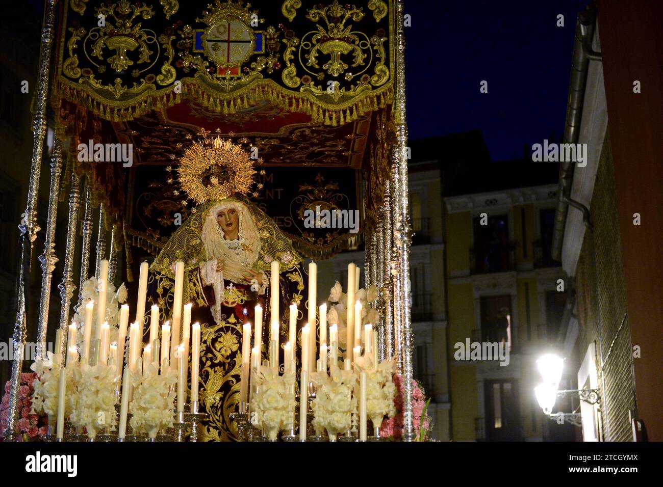 Madrid, 03/24/2016. Holy Week, Holy Thursday. Procession of the Most Holy Mary of the Sweet Name. Photo: Maya Balanya Archdc. Credit: Album / Archivo ABC / Maya Balanya Stock Photo