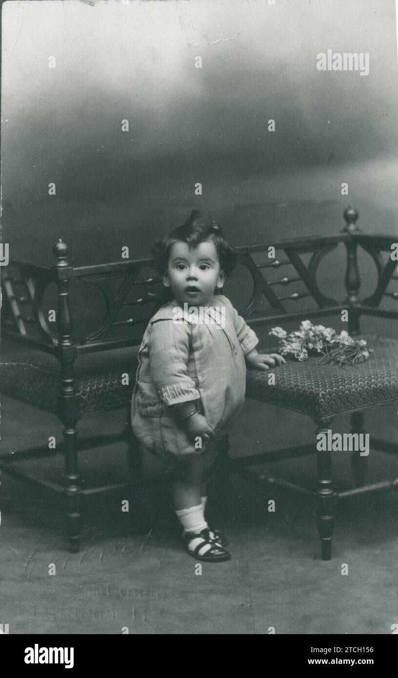 04/01/1923. José Luis López Vázquez with one year. Credit: Album / Archivo ABC / Calvet Stock Photo