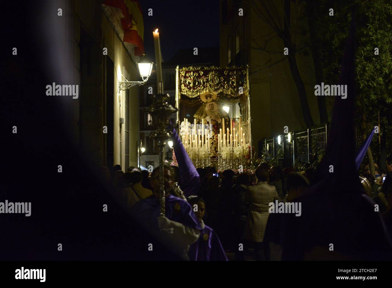 Madrid, 03/24/2016. Holy Week, Holy Thursday. Procession of the Most Holy Mary of the Sweet Name. Photo: Maya Balanya Archdc. Credit: Album / Archivo ABC / Maya Balanya Stock Photo