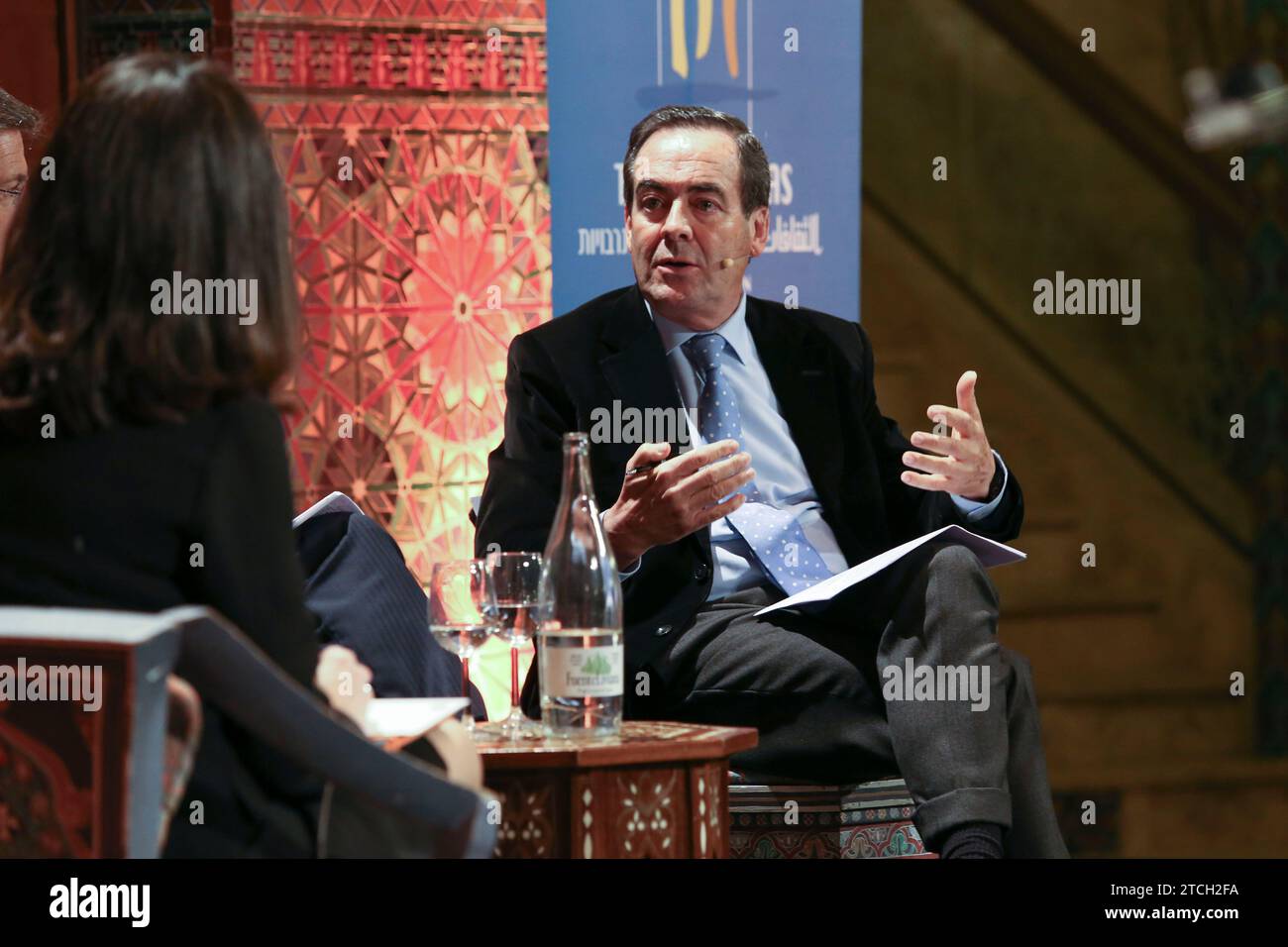 Seville, 11/21/2019. 20th Anniversary Conference on telecommunications liberalization with Luz Usamentiaga, Carlos Ortiz Bru, Rafael Catalá and José Bono. Photo: Rocío Ruz. ARCHSEV. Credit: Album / Archivo ABC / Rocío Ruz Stock Photo