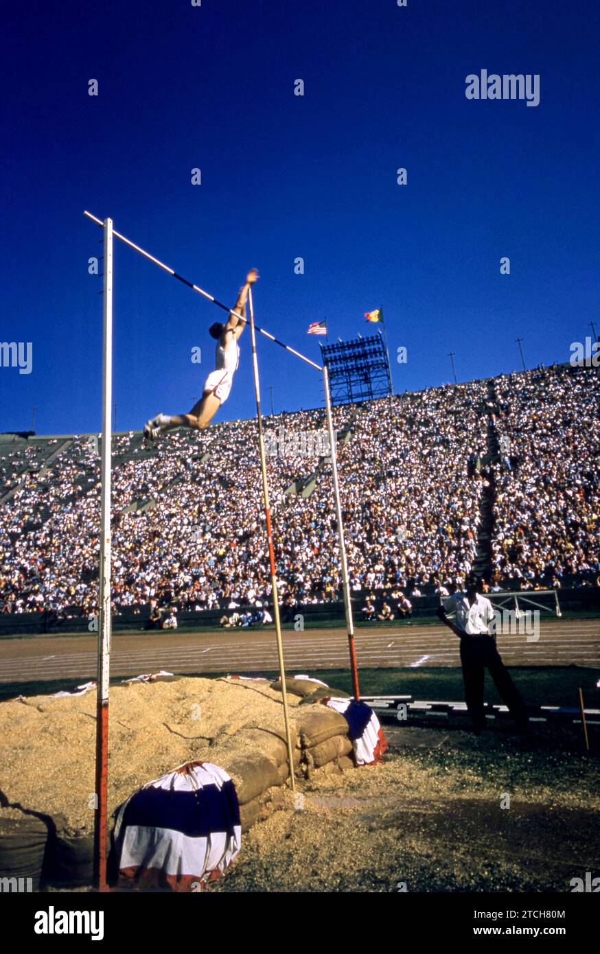 LOS ANGELES, CA JUNE 30 General view of an unidentified pole volter