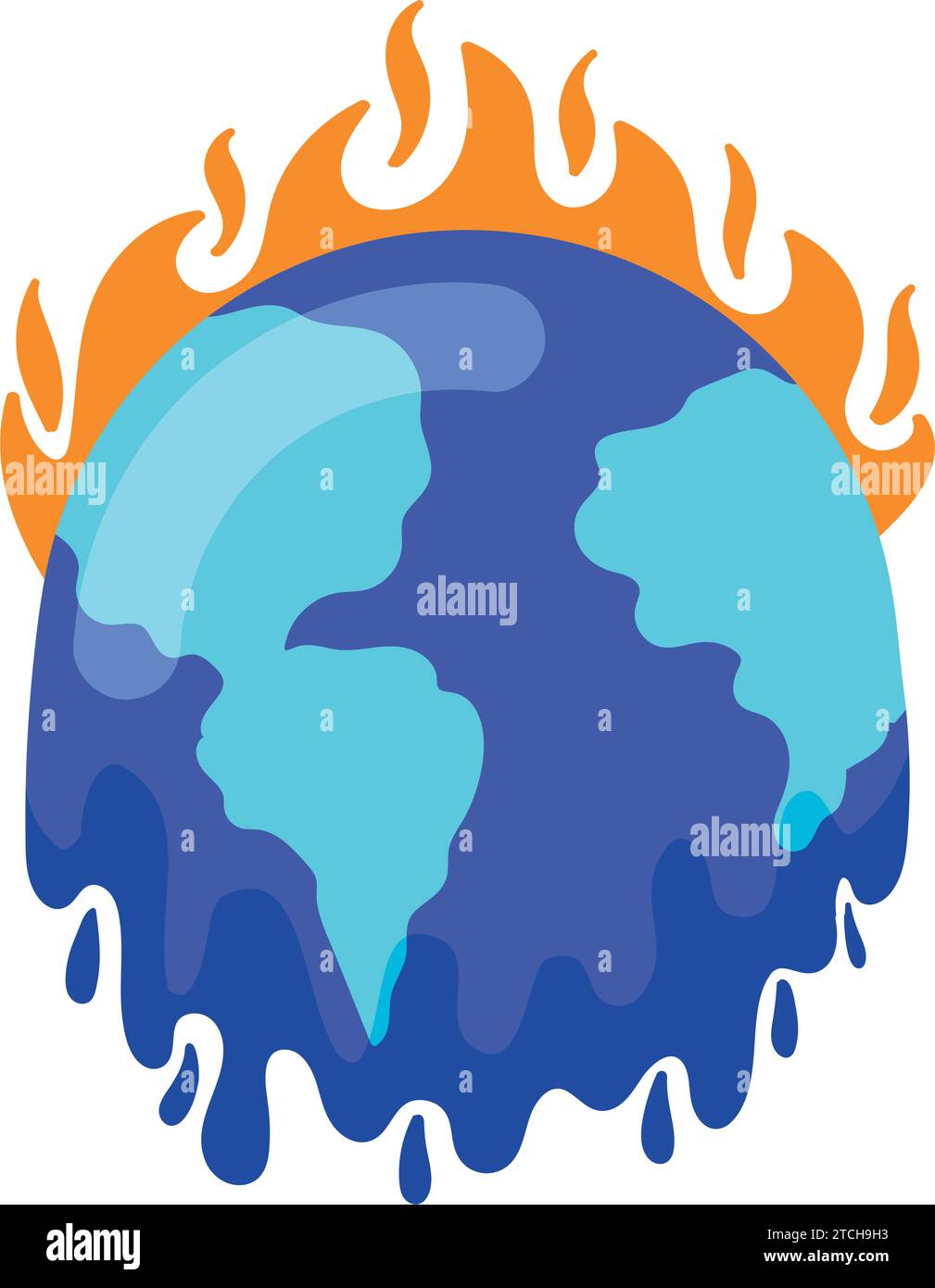 global warming melting Stock Vector Image & Art - Alamy