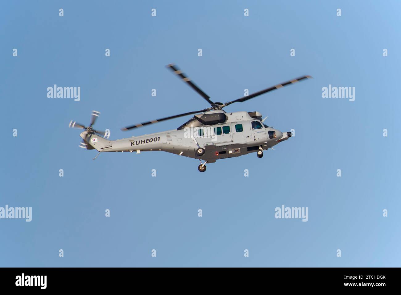 KAI KUH-1 Surion Helicopter at Dubai Air Show 2023 in Dubai, UAE Stock Photo