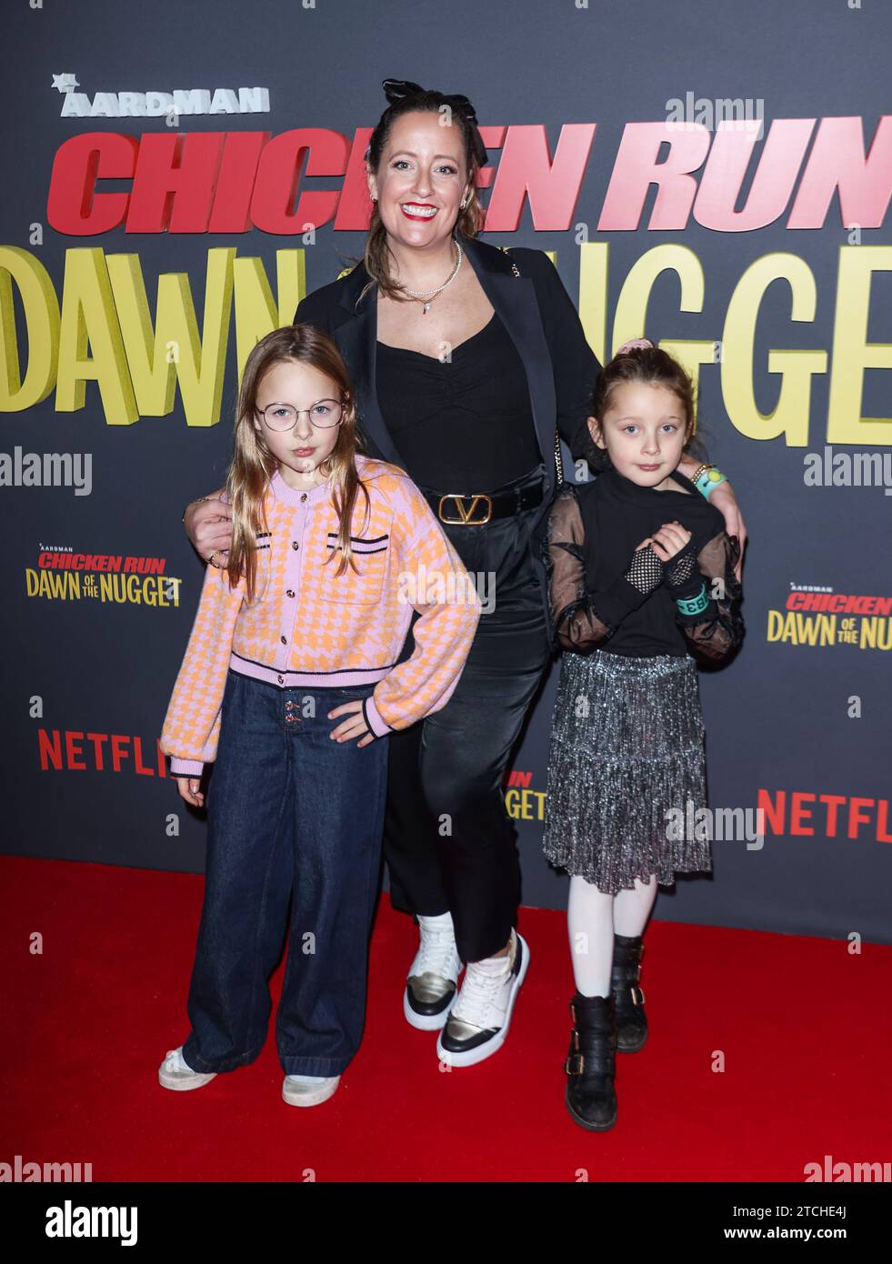 London, UK. 10th Dec, 2023. Cat Sims seen attending the UK premiere of 'Chicken Run: Dawn of the Nugget' at Picturehouse Central in London. Credit: SOPA Images Limited/Alamy Live News Stock Photo