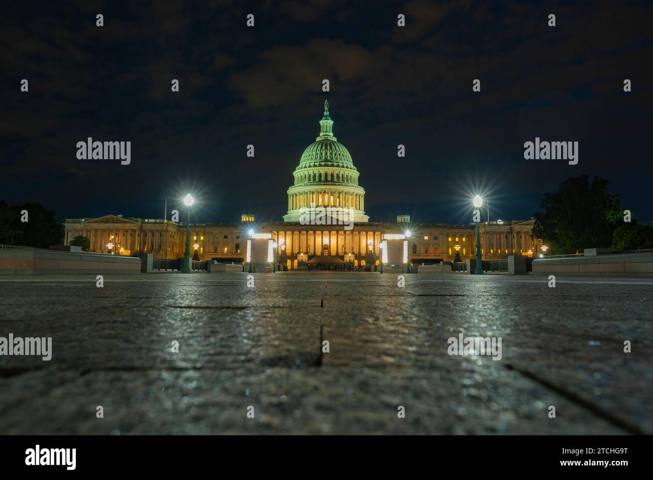 Capitol building. U.S. Capitol scenic photos. Capitol Hill cityscape. Pictures of Capitol Hill landmarks. Stock Photo