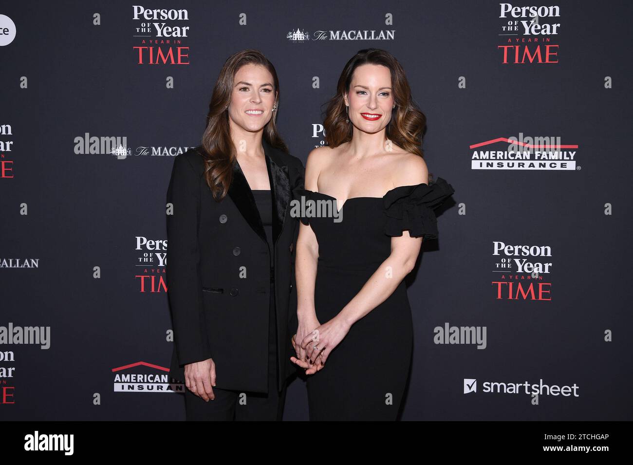 New York, USA. 12th Dec, 2023. (L-R) Kelley O'Hara and Kameryn