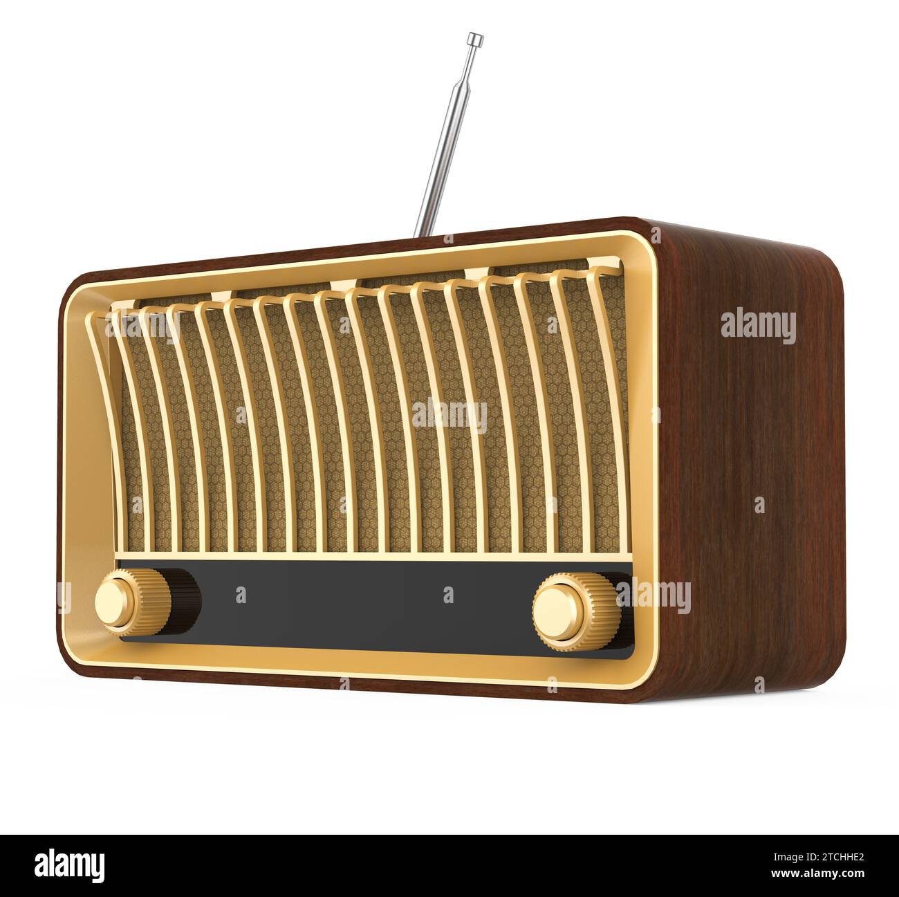 Vintage Radio Isolated Stock Photo Alamy