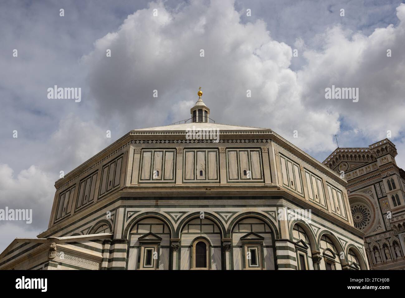 Cathedral of Santa Maria del Fiore and Baptisterium, Florence, Italy Stock Photo