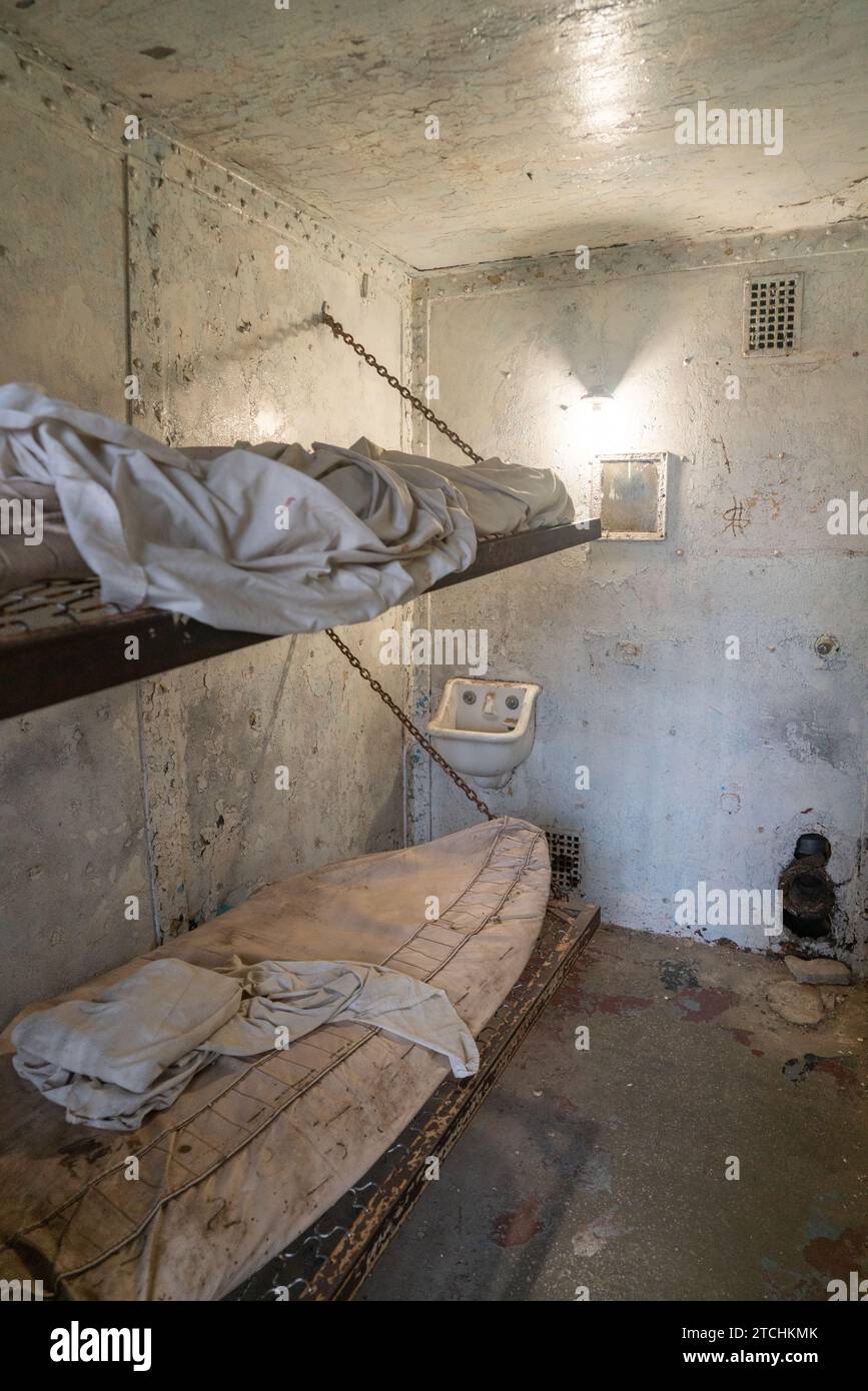 Cell Block at Ohio State Reformatory, historic prison located in