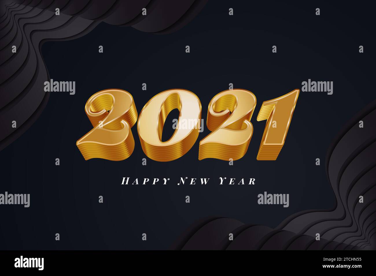 2021 happy new year banner hi-res stock photography and images - Alamy