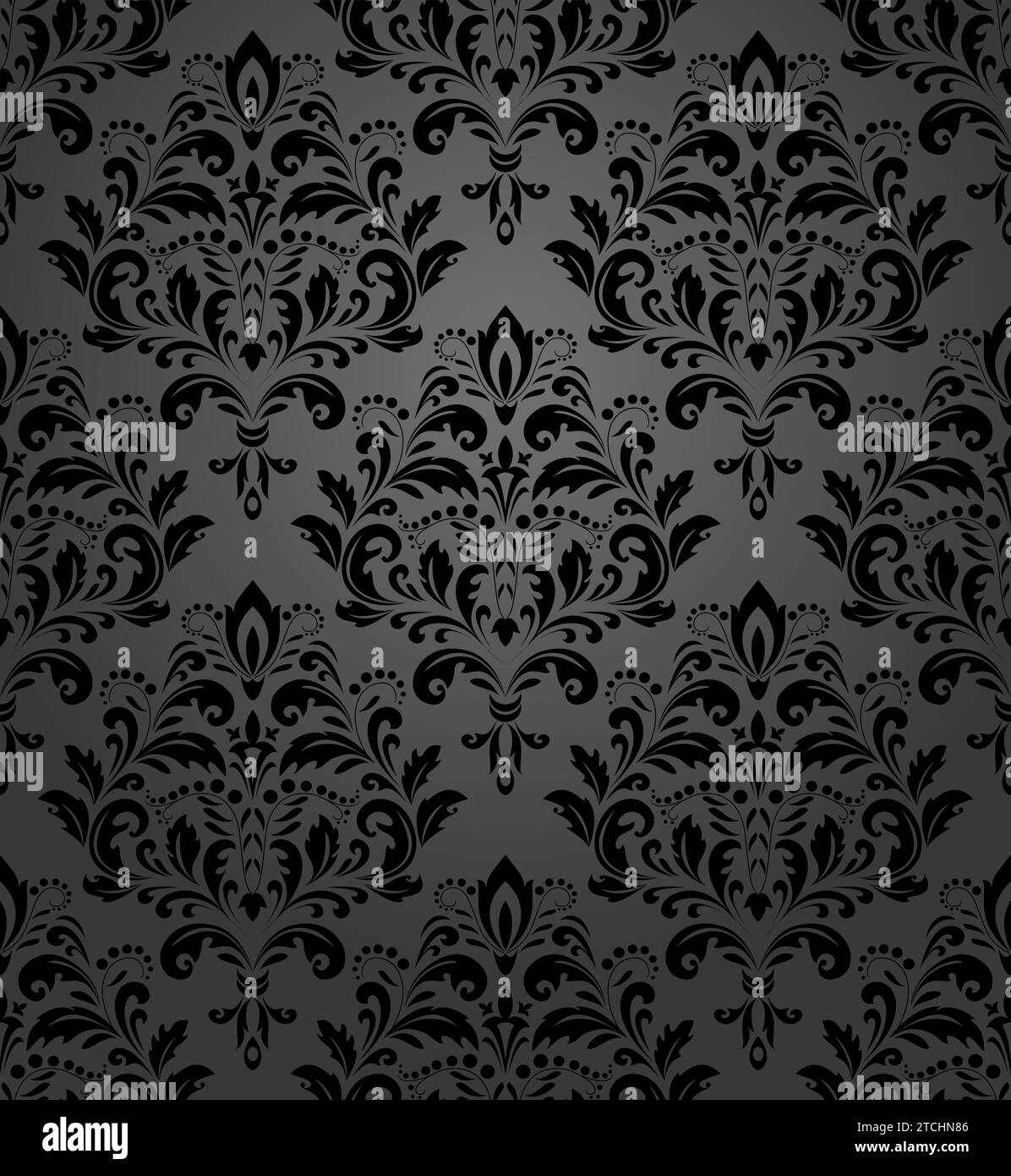 Floral pattern. Wallpaper baroque, damask. Seamless vector background ...