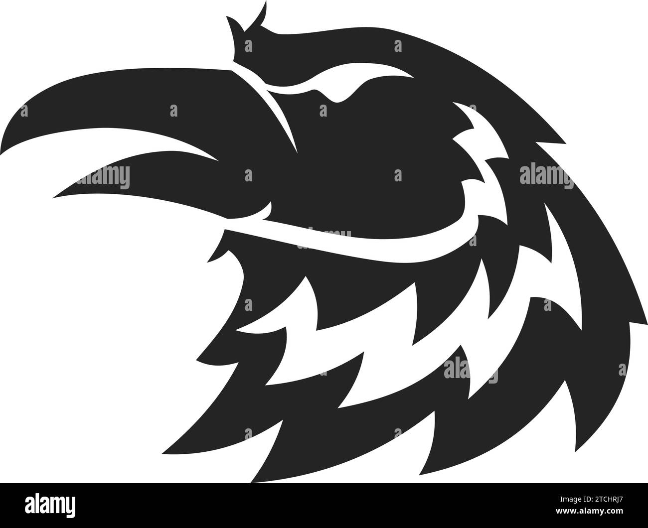 Raven Logo template Isolated. Brand Identity. Icon Abstract Vector ...