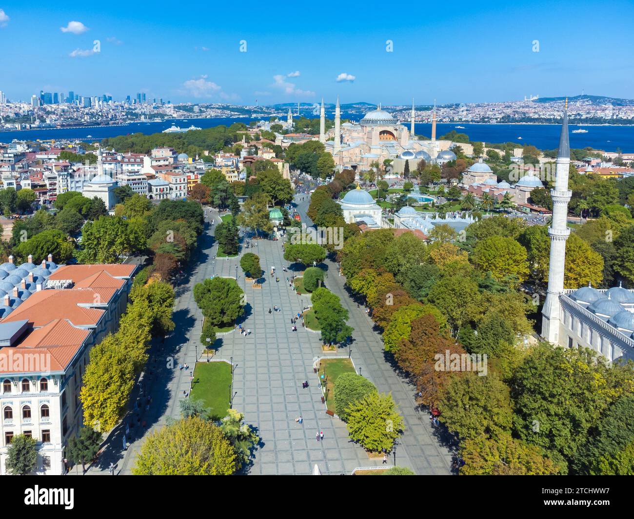 Drone view park hagia hi-res stock photography and images - Alamy