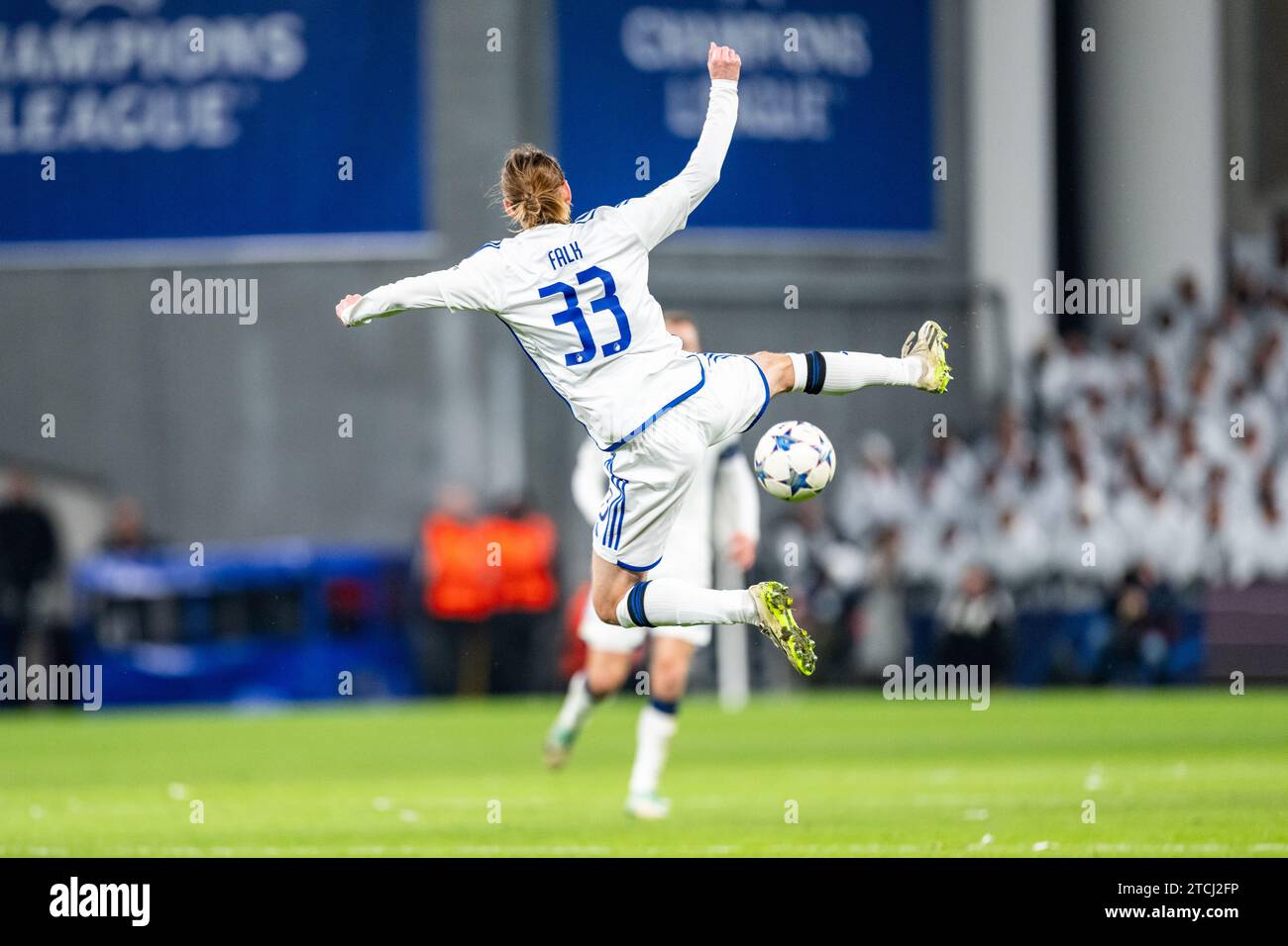 Copenhagen, Denmark. 12th Dec, 2023. Rasmus Falk (33) of FC Copenhagen seen during the UEFA Champions League match between FC Copenhagen and Galatasaray at Parken in Copenhagen. (Photo Credit: Gonzales Photo/Alamy Live News Stock Photo