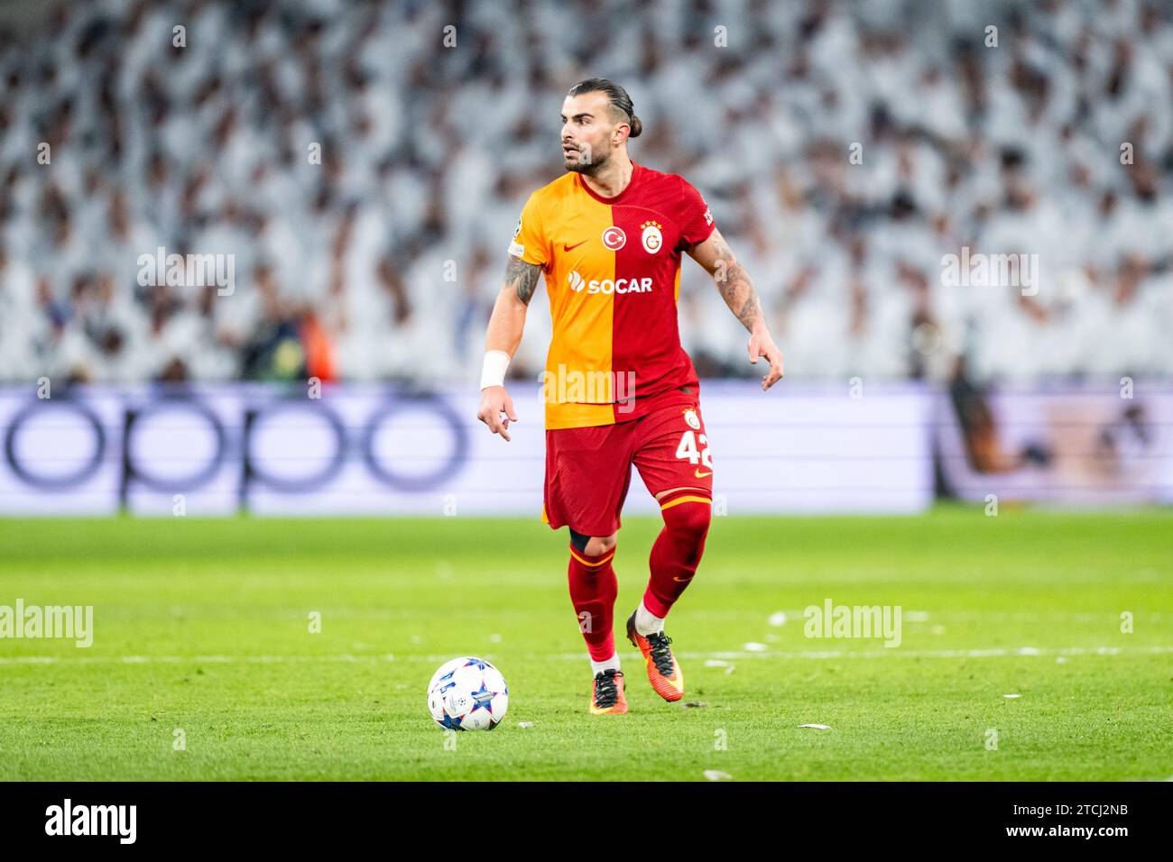 Copenhagen, Denmark. 12th Dec, 2023. Abdulkerim Bardakci (42) of Galatasaray seen during the UEFA Champions League match between FC Copenhagen and Galatasaray at Parken in Copenhagen. (Photo Credit: Gonzales Photo/Alamy Live News Stock Photo