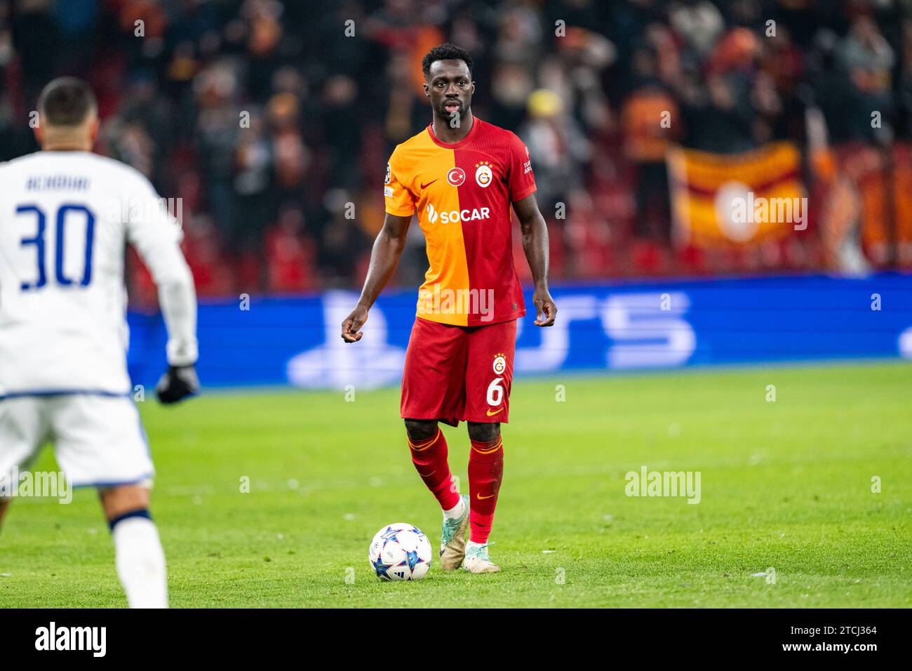 Copenhagen, Denmark. 12th Dec, 2023. Davinson Sanchez (6) of Galatasaray seen during the UEFA Champions League match between FC Copenhagen and Galatasaray at Parken in Copenhagen. (Photo Credit: Gonzales Photo/Alamy Live News Stock Photo