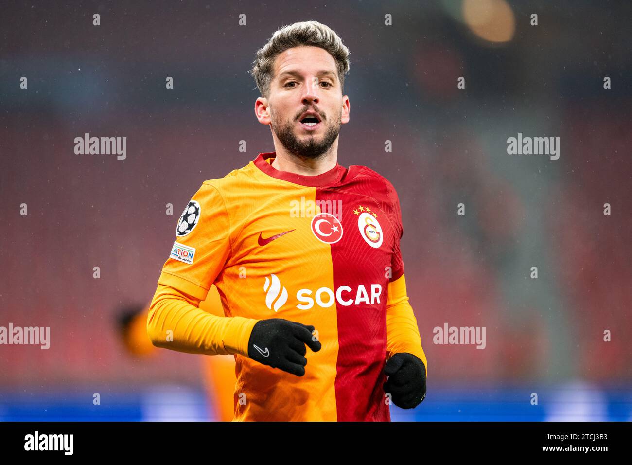 Copenhagen, Denmark. 12th Dec, 2023. Dries Mertens (10) of Galatasaray seen during the UEFA Champions League match between FC Copenhagen and Galatasaray at Parken in Copenhagen. (Photo Credit: Gonzales Photo/Alamy Live News Stock Photo