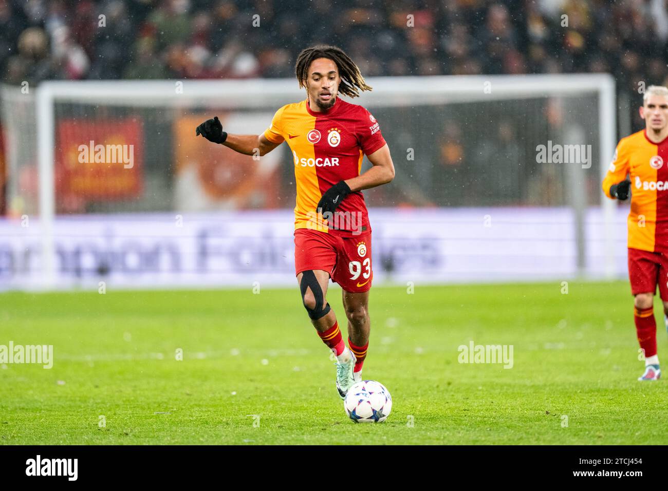 Copenhagen, Denmark. 12th Dec, 2023. Sacha Boey (93) of Galatasaray seen during the UEFA Champions League match between FC Copenhagen and Galatasaray at Parken in Copenhagen. (Photo Credit: Gonzales Photo/Alamy Live News Stock Photo