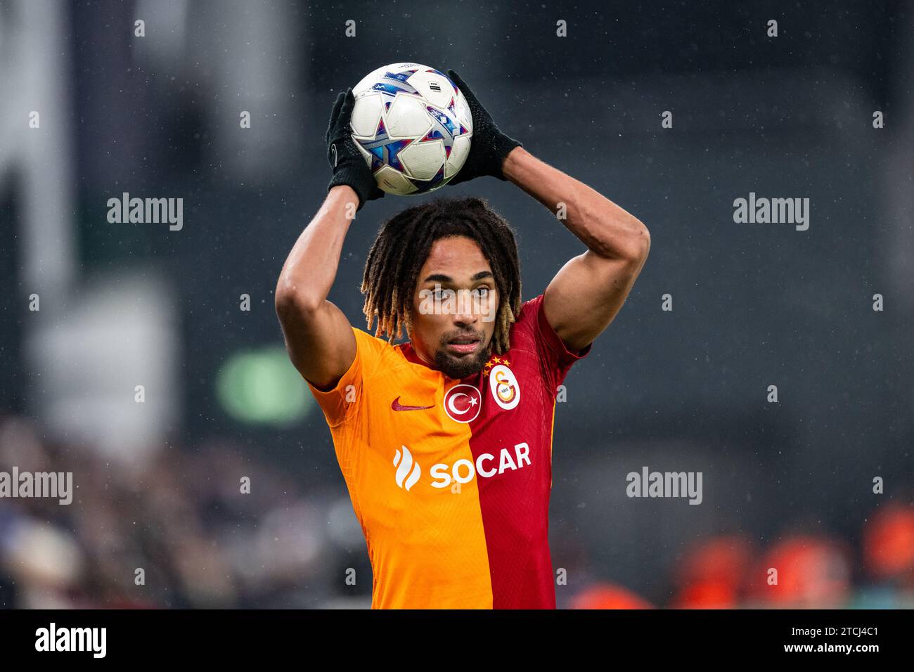 Copenhagen, Denmark. 12th Dec, 2023. Sacha Boey (93) of Galatasaray seen during the UEFA Champions League match between FC Copenhagen and Galatasaray at Parken in Copenhagen. (Photo Credit: Gonzales Photo/Alamy Live News Stock Photo