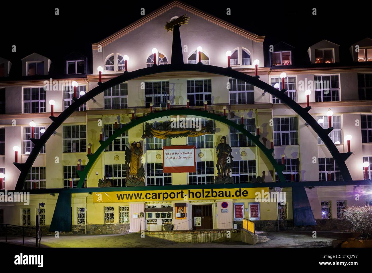 Candle arch Gelenau The Gelenau candle arch is in the Guinness Book of