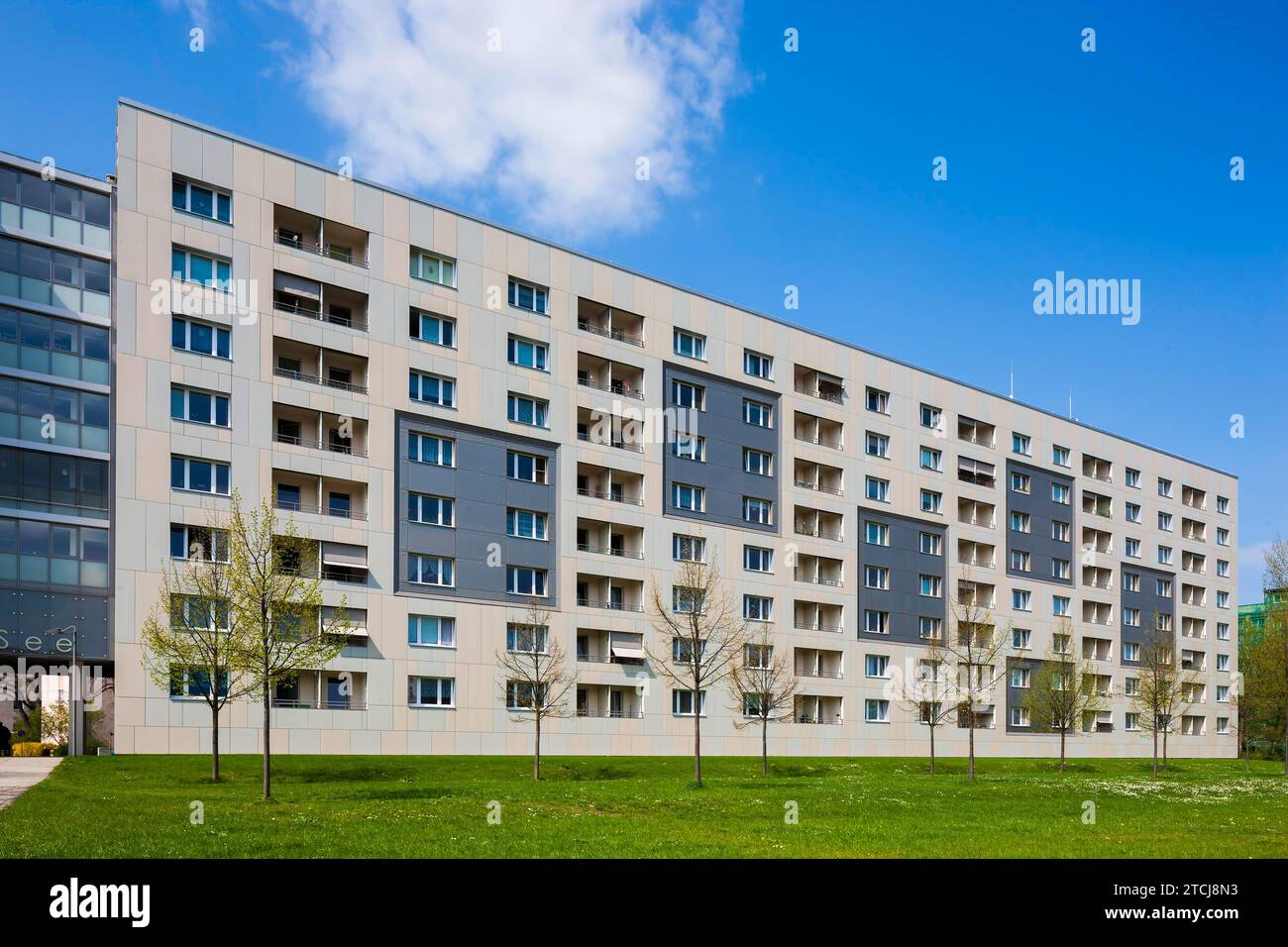 Dresden prefabricated building refurbishment Stock Photo Alamy