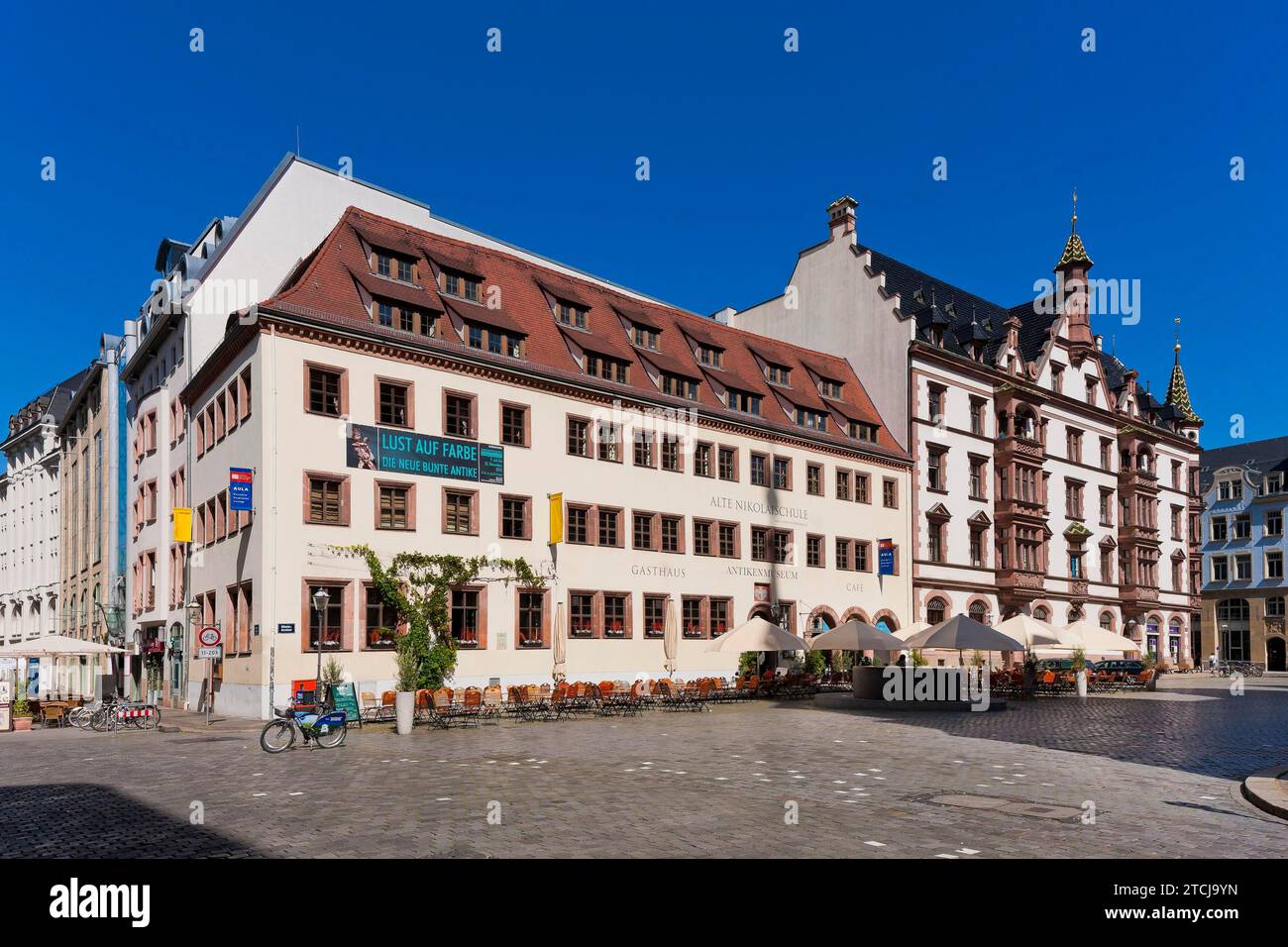 Leipzig Old Nikolai School Stock Photo - Alamy