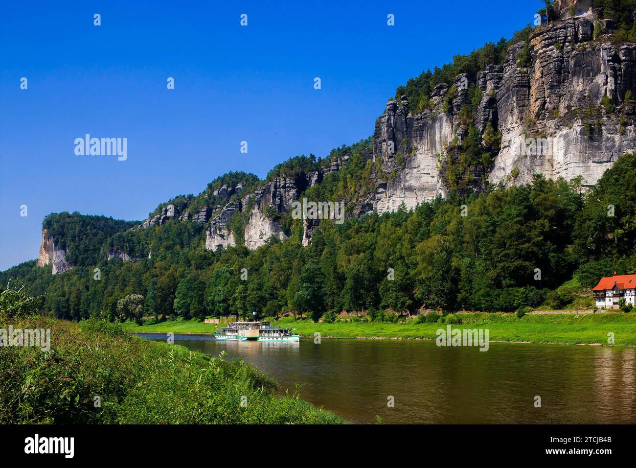 Rathen Bastei Rocks Stock Photo