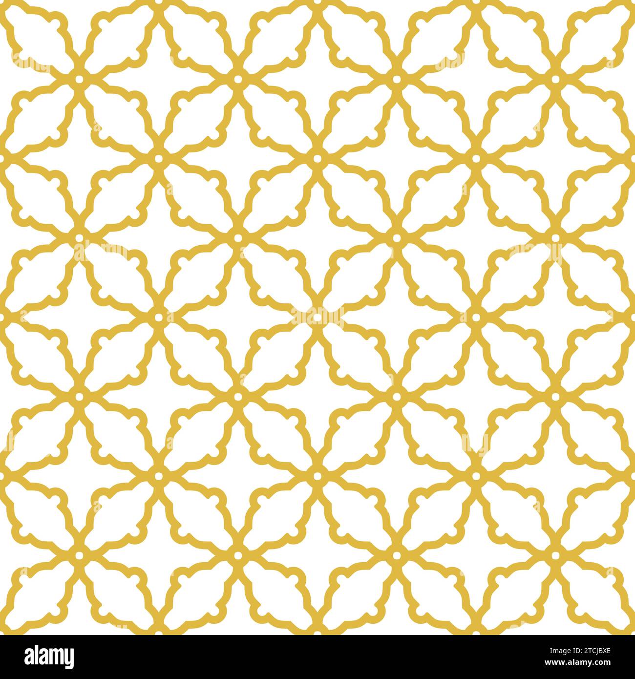 Seamless vector ornament in arabian style. Geometric abstract white ...