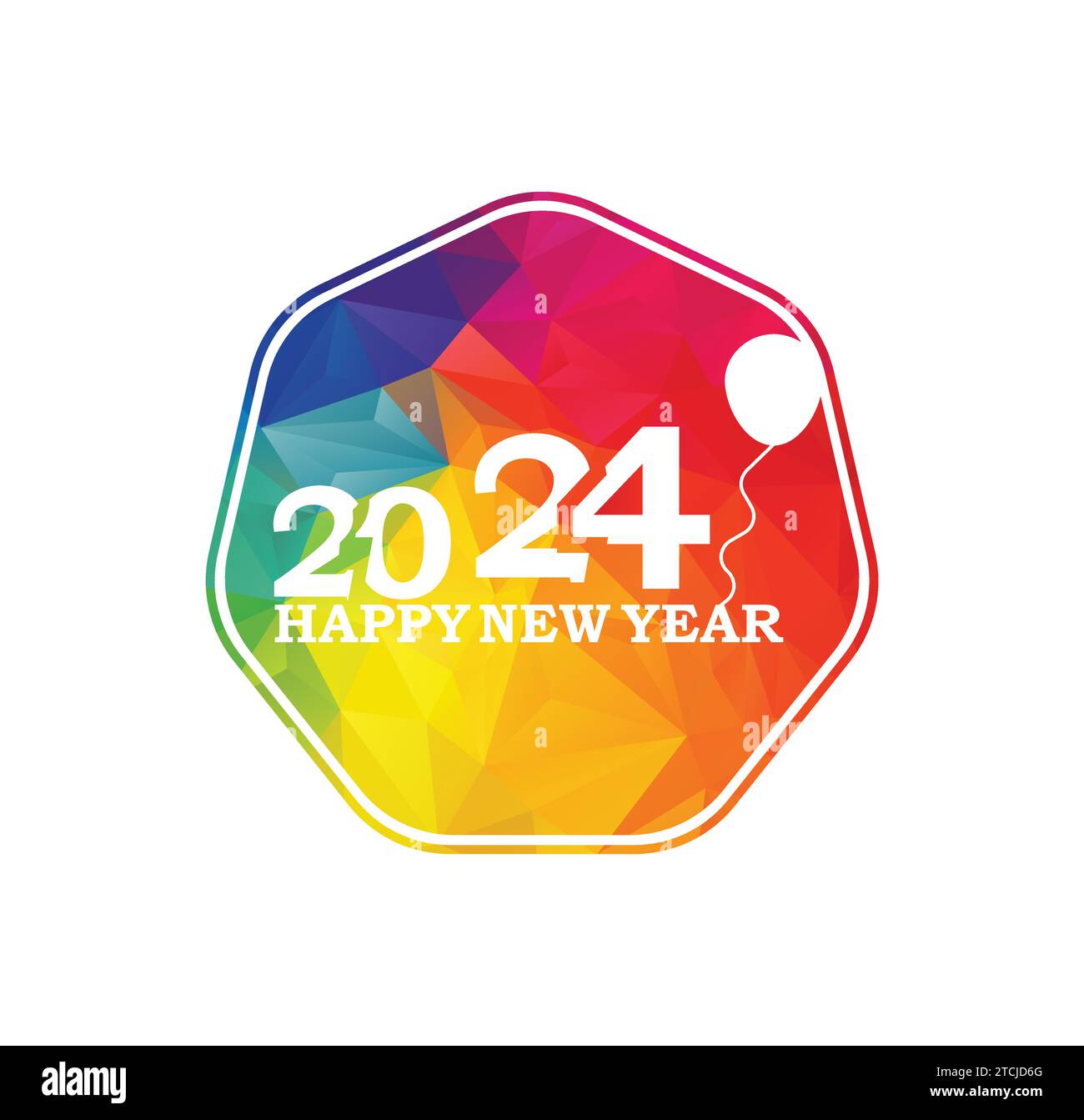new-year-logo-design-template-2024-stock-vector-image-art-alamy