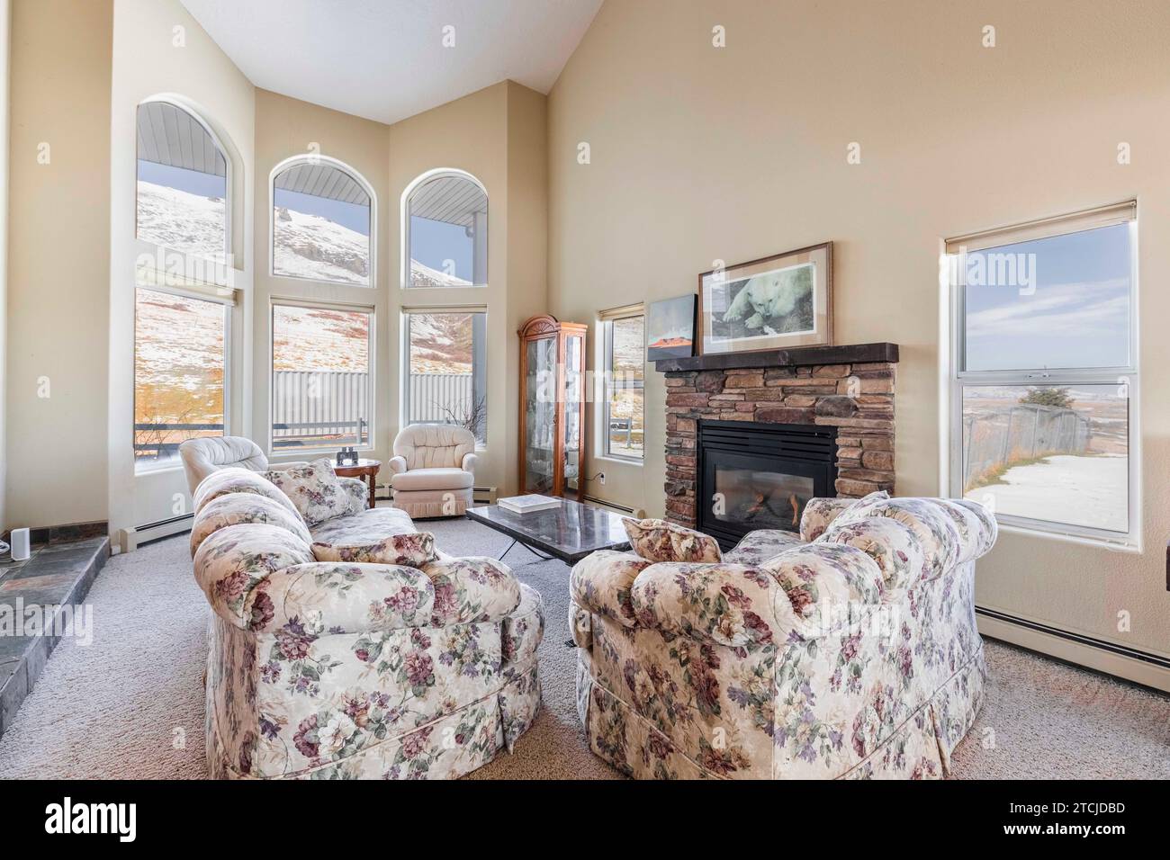 A contemporary living room interior design Stock Photo - Alamy