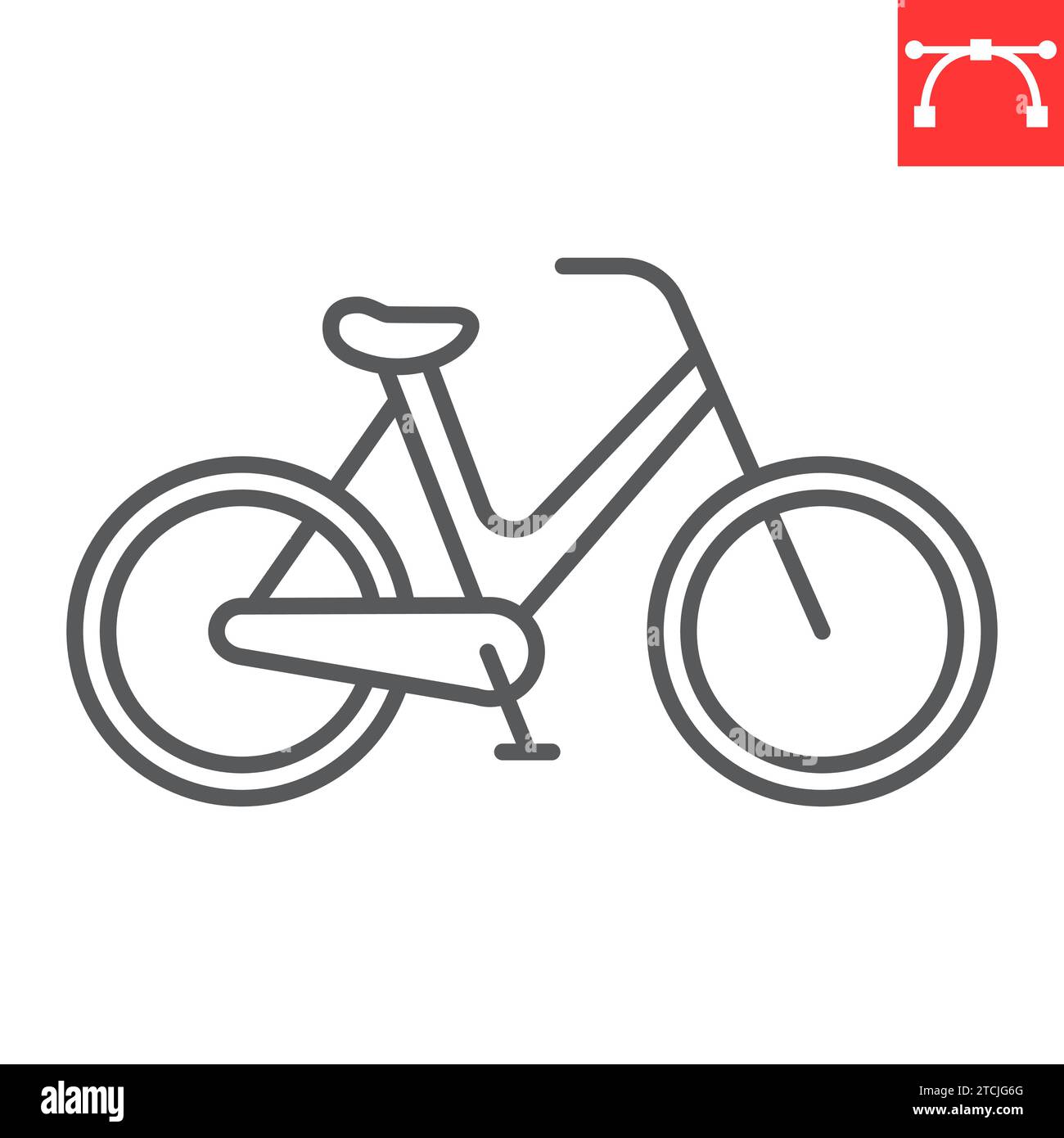 Bicycle line icon, transportation and vehicle, bike vector icon, vector ...