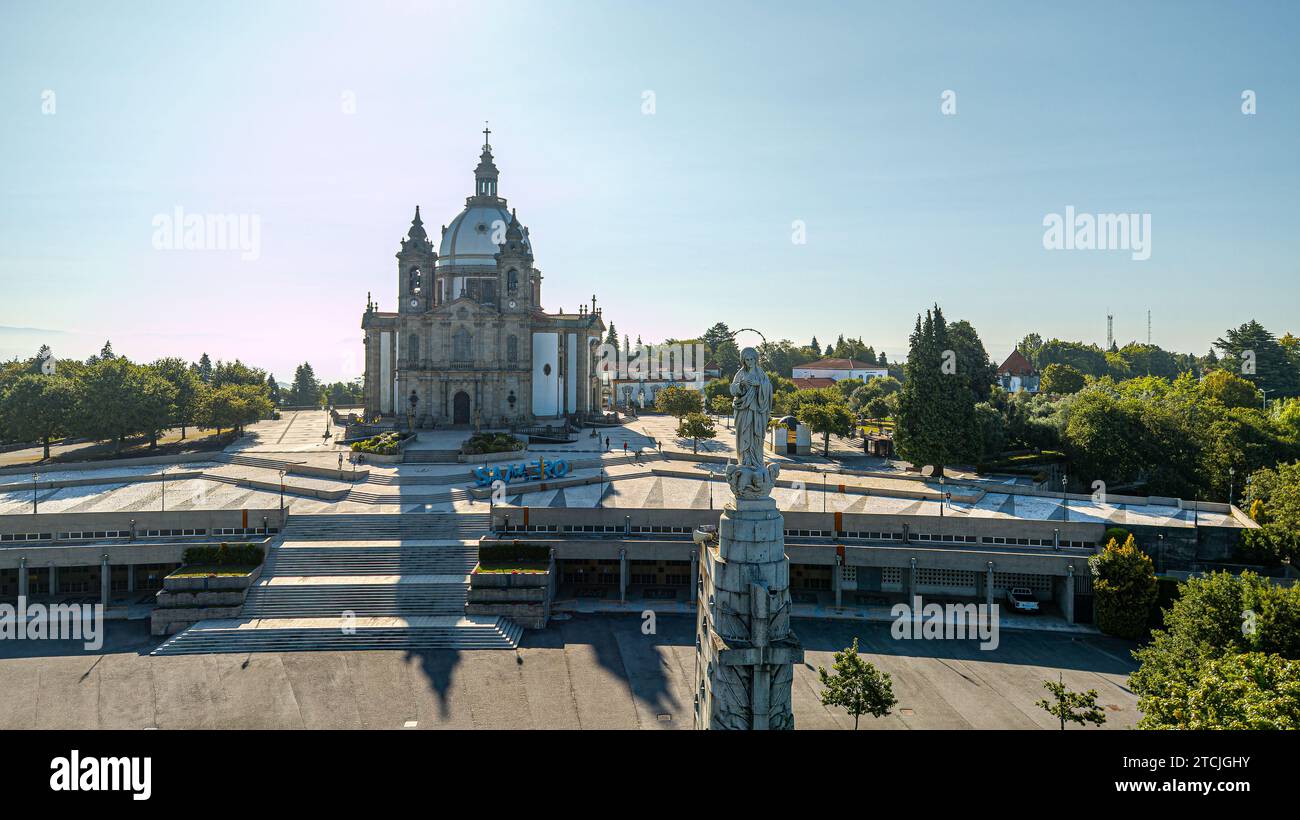 The Sanctuary of Our Lady of Sameiro in Braga, Portugal Stock Photo