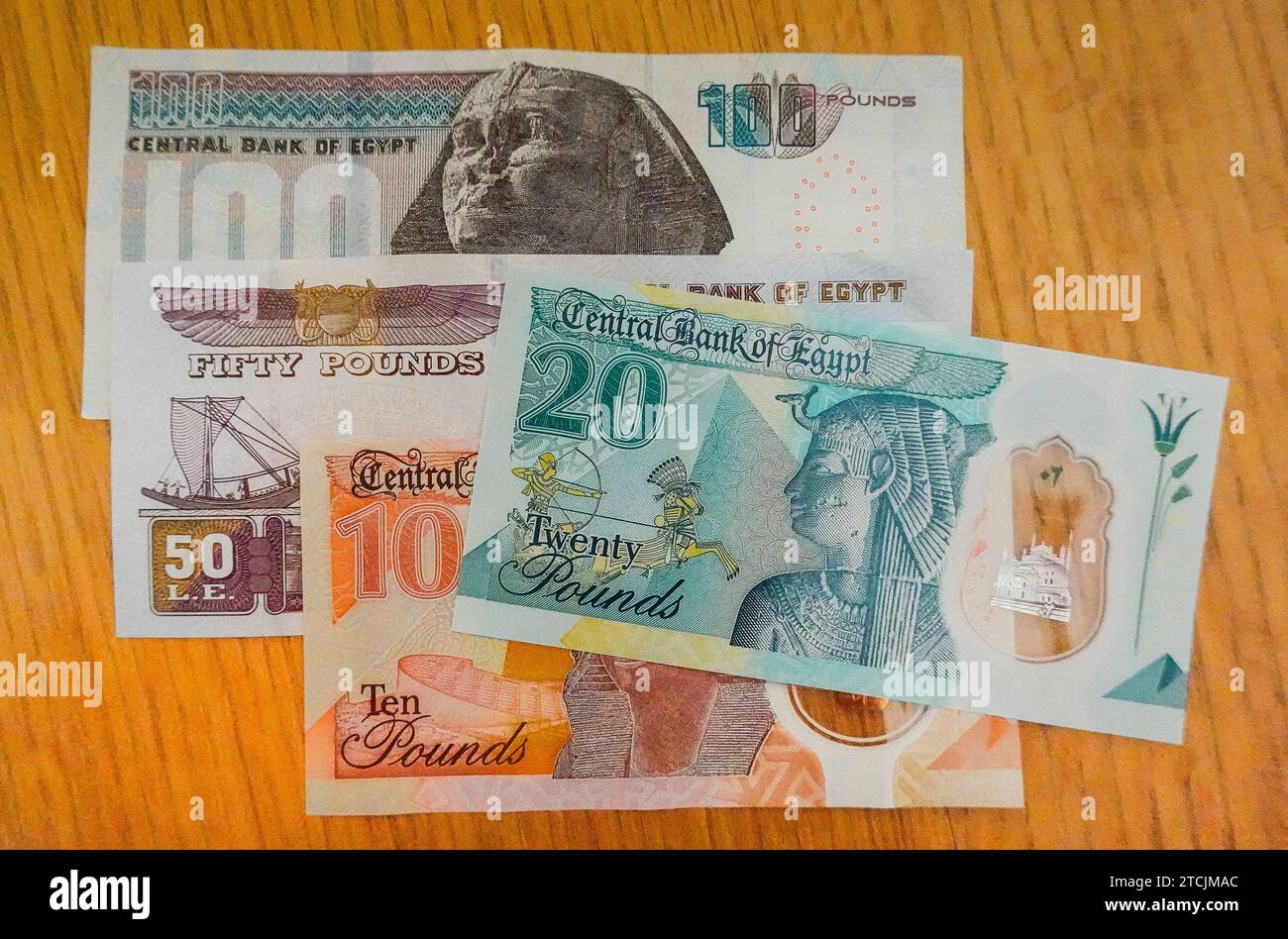 Geldscheine ägyptisches Pfund, Ägypten *** Banknotes Egyptian ...