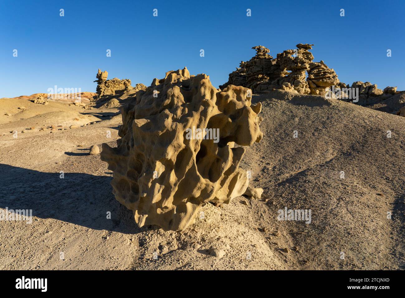 Fantastically eroded sandstone formations in the Fantasy Canyon ...