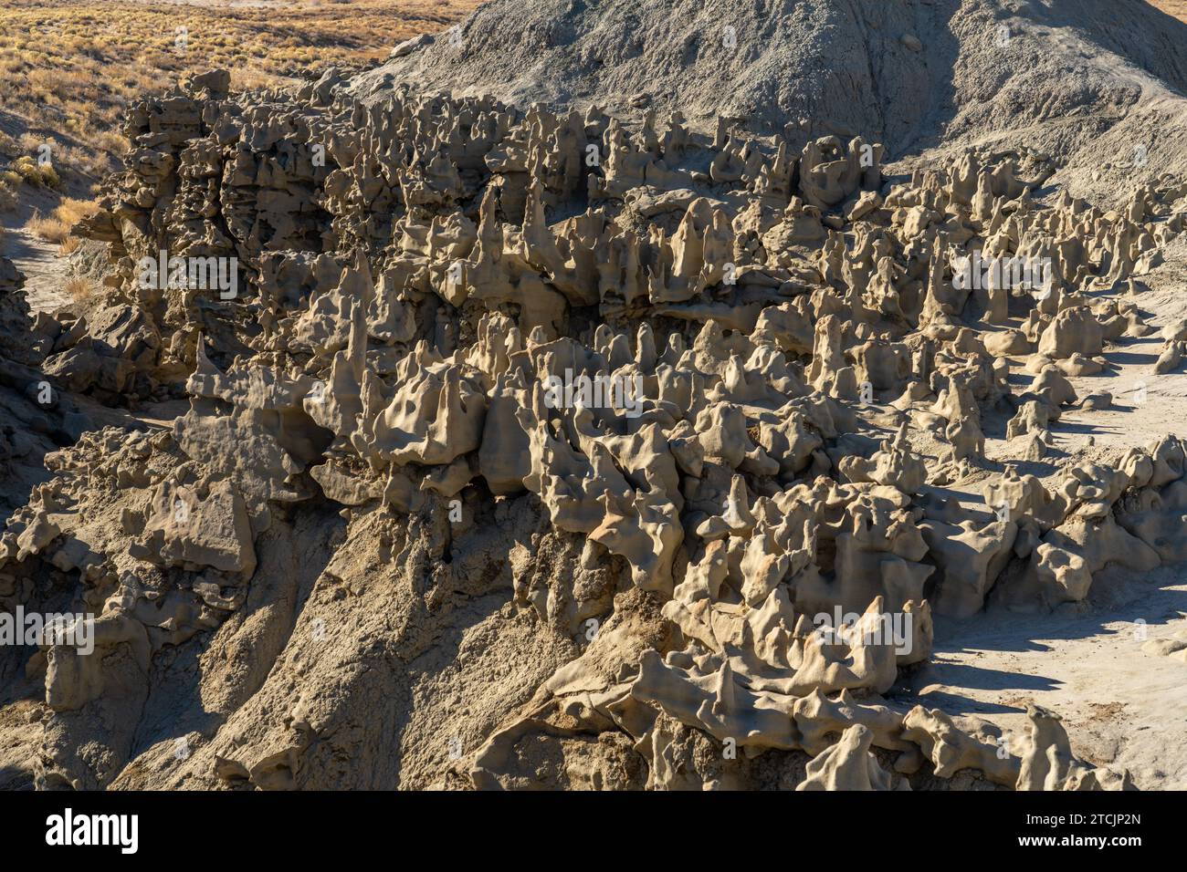 Fantastically eroded sandstone formations in the Fantasy Canyon ...