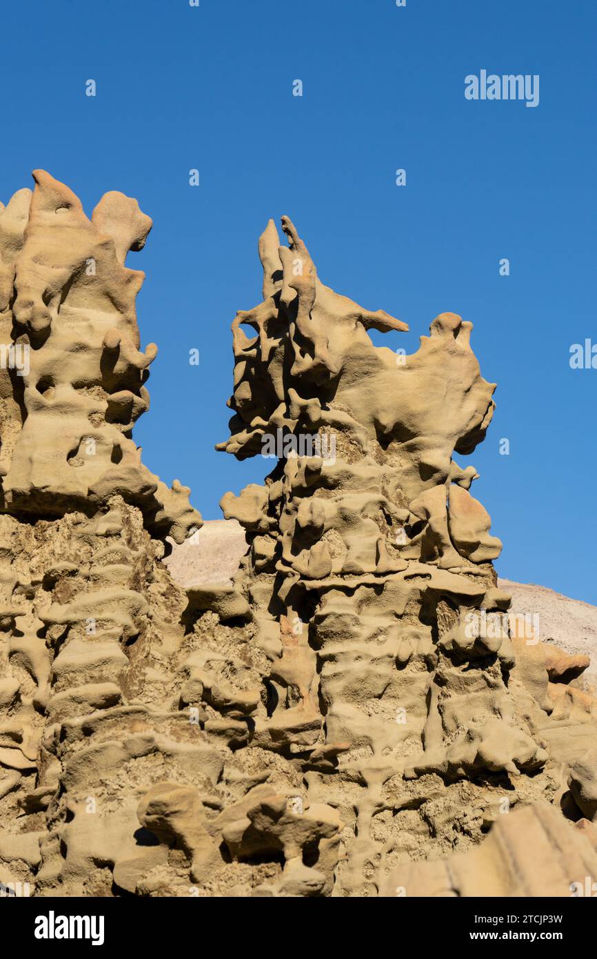 Fantastically eroded sandstone formations in the Fantasy Canyon ...