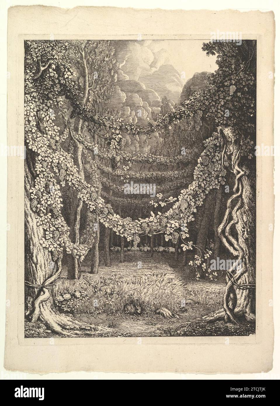 Frontispiece for Heft IV of 'Homer nach Antiken gezeichnet', Gottingen: Heinrich Dieterik, 180105 and Stuttgart: J. G. Cotta, 1821 2009 by Johann Heinrich Wilhelm Tischbein Stock Photo