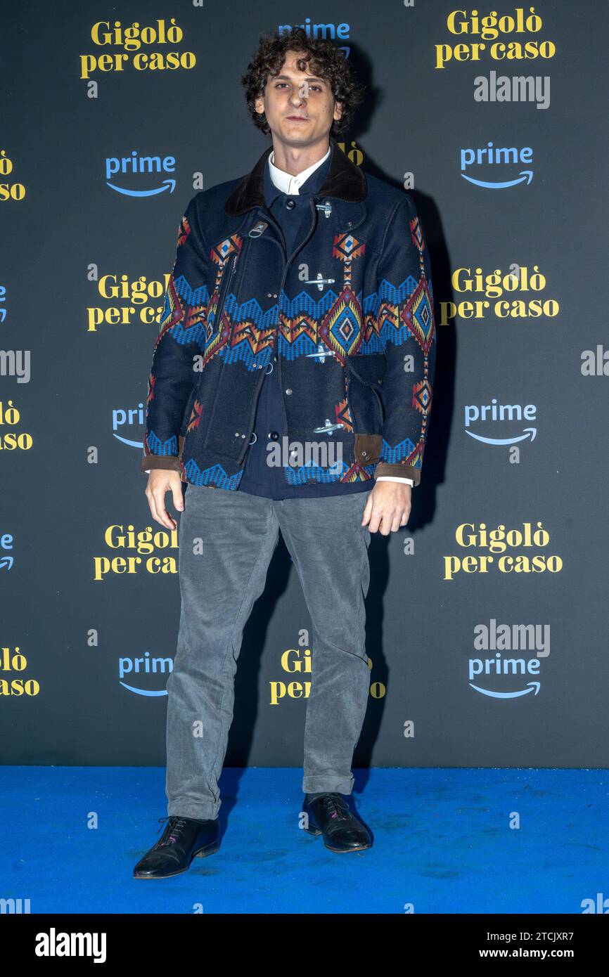 The Italian actor Antonio Banno during the photocall for the presentation of the Italian series on Amazon Prime Video, 'Gigolo per caso' in Rome on 12 Stock Photo