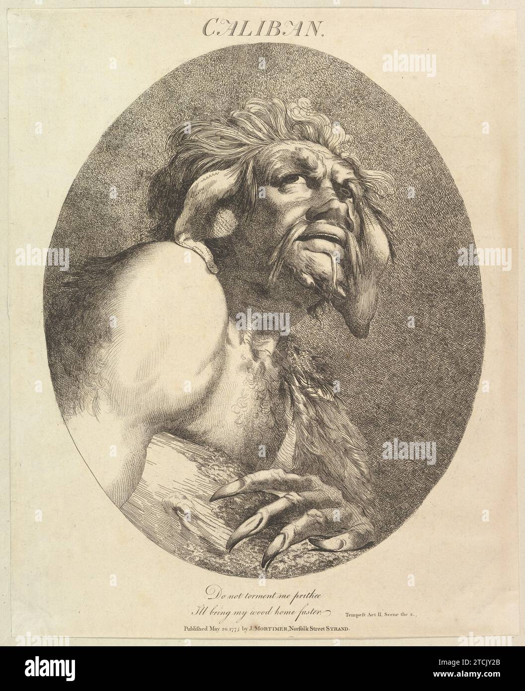 Caliban, from "Twelve Characters from Shakespeare" 1962 by John ...