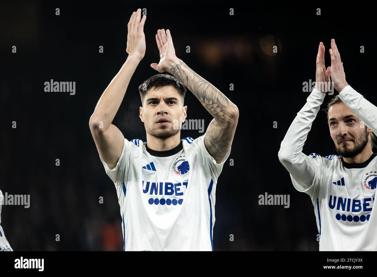 Copenhagen, Denmark. 12th Dec, 2023. Kevin Diks of FC Copenhagen seen during the UEFA Champions League match between FC Copenhagen and Galatasaray at Parken in Copenhagen. (Photo Credit: Gonzales Photo/Alamy Live News Stock Photo