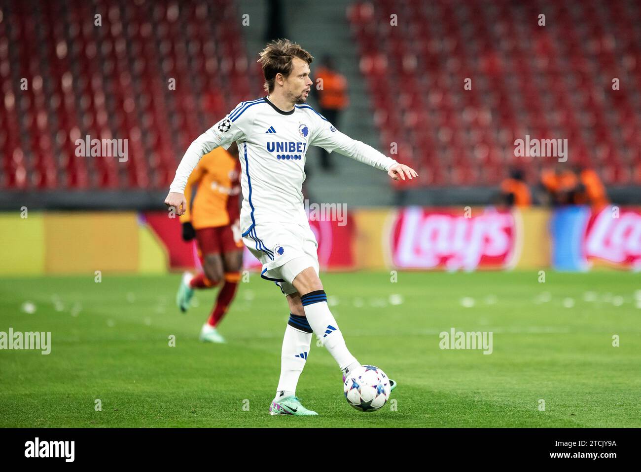 Copenhagen, Denmark. 12th Dec, 2023. Peter Ankersen (22) of FC Copenhagen seen during the UEFA Champions League match between FC Copenhagen and Galatasaray at Parken in Copenhagen. (Photo Credit: Gonzales Photo/Alamy Live News Stock Photo