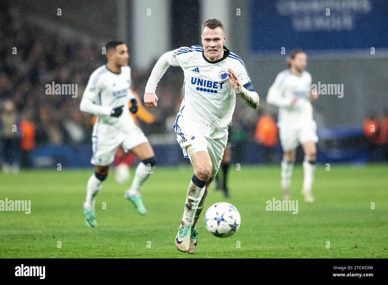 Copenhagen, Denmark. 12th Dec, 2023. Viktor Claesson (7) of FC Copenhagen seen during the UEFA Champions League match between FC Copenhagen and Galatasaray at Parken in Copenhagen. (Photo Credit: Gonzales Photo/Alamy Live News Stock Photo