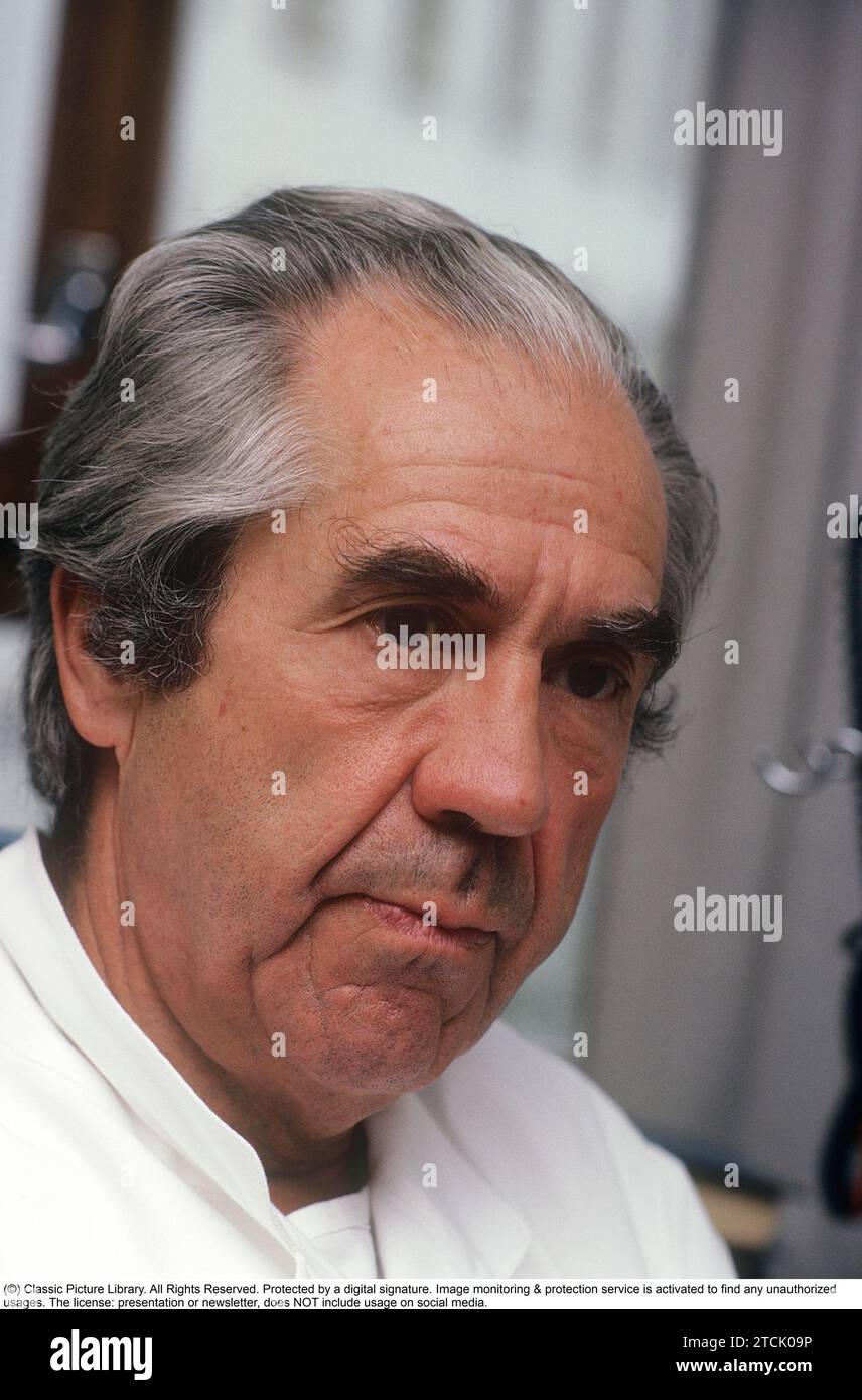 Åke Senning. Swedish surgeon. Born December 14, 1915 - July 21, 2000. He was the first heart surgeon to successfully perform transposition of the great arteries, an operation in which the corporal and pulmonary arteries have switched places and depart from the wrong ventricles. He is internationally known as one of the doctors who, on October 8, 1958, carried out a pacemaker operation at the Karolinska hospital in Stockholm. April 1978 Stock Photo