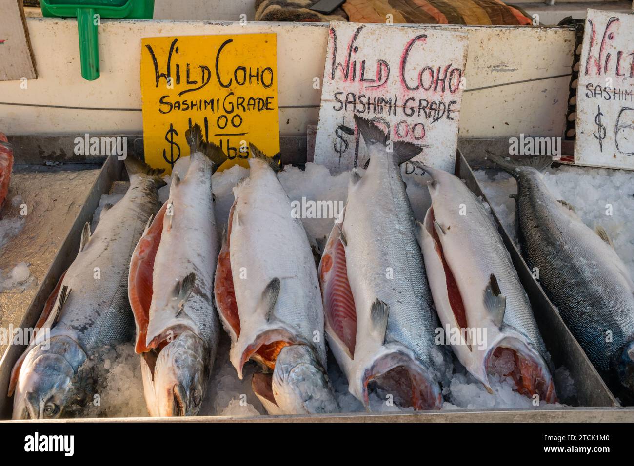 Fresh fish for sale at fish market Stock Photo Alamy