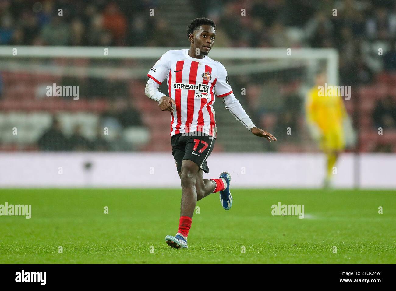 Sunderland, UK. 12th Dec, 2023. Sunderland Midfielder Abdoullah Ba (17 ...